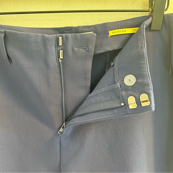 Maeve Slim Trousers Womens Size 12 Navy Blue Pants Anthropologie Office Work - Picture 9 of 14